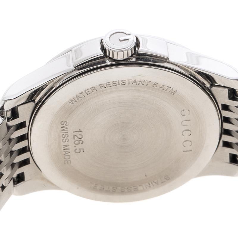 gucci mother of pearl diamond watch 