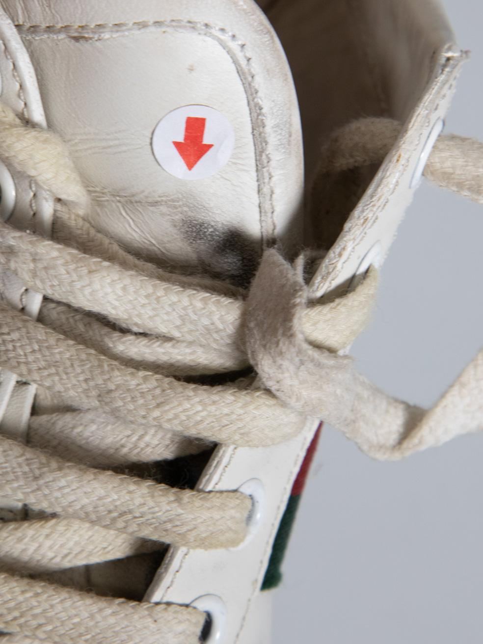 Gucci White Pineapple & Ladybug Ace Trainers Size IT 37 3