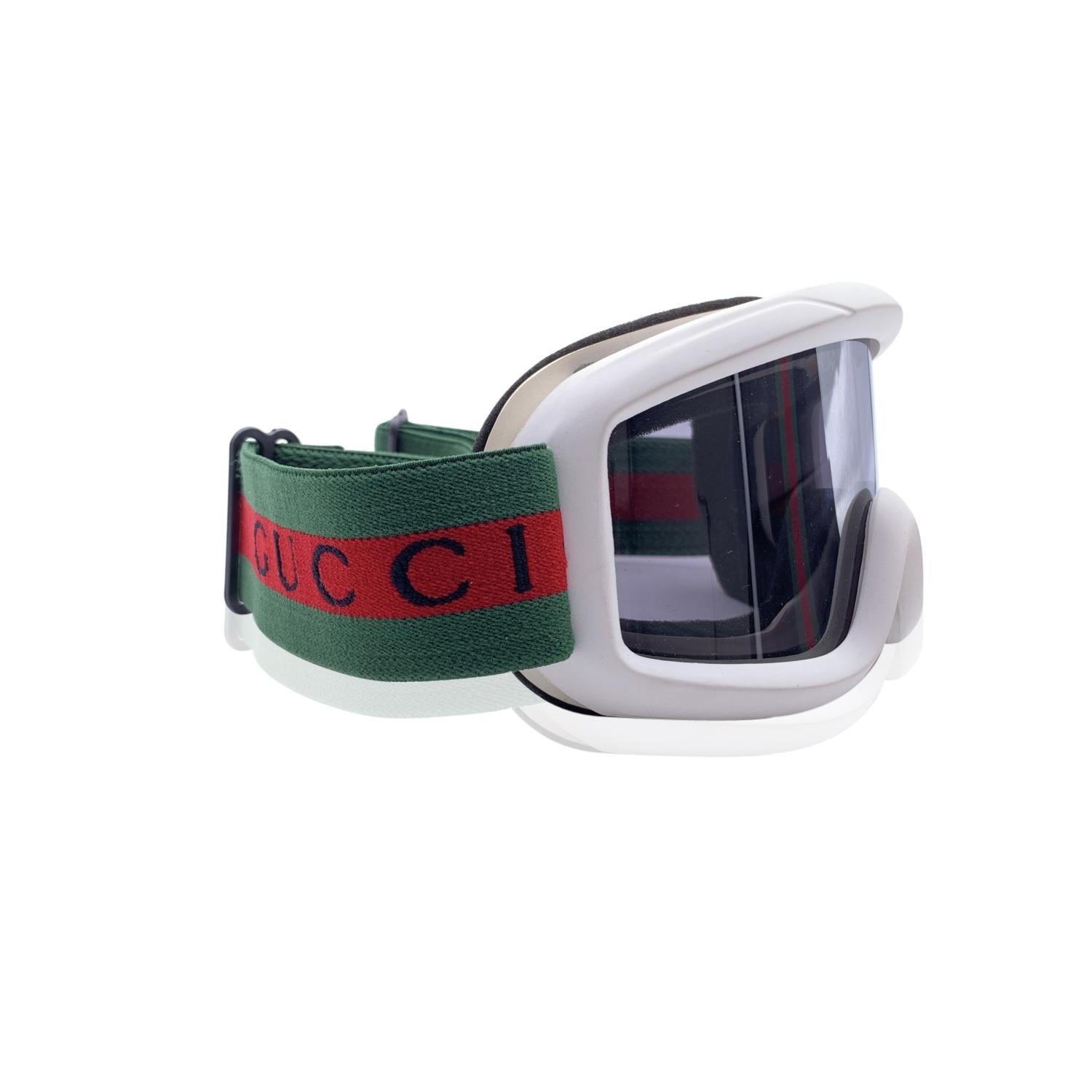 Gucci White Ski Snow Googles Sport Eyewear Mod. GG 1653 For Sale