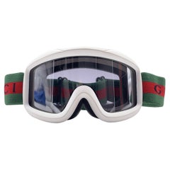 Gucci Weiße Ski-Schneeflocke Googles Sport-augenbrille Mod. GG 1653