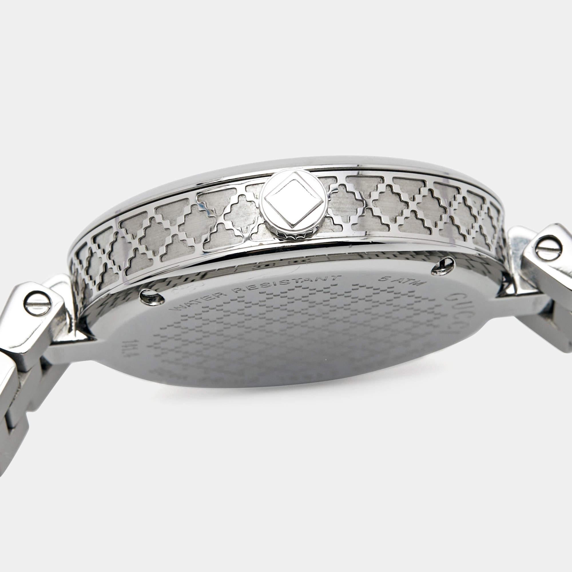 Gucci White Stainless Steel Diamantissima YA141402 Women's Wristwatch 32 mm 2