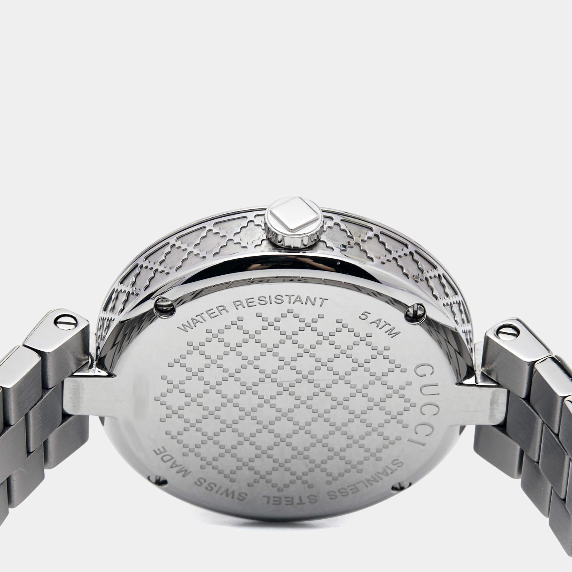 Gucci White Stainless Steel Diamantissima YA141402 Women's Wristwatch 32 mm 5