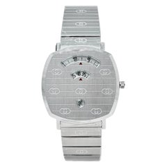 Gucci White Stainless Steel Grip YA157410 Women's Wristwatch 38 mm