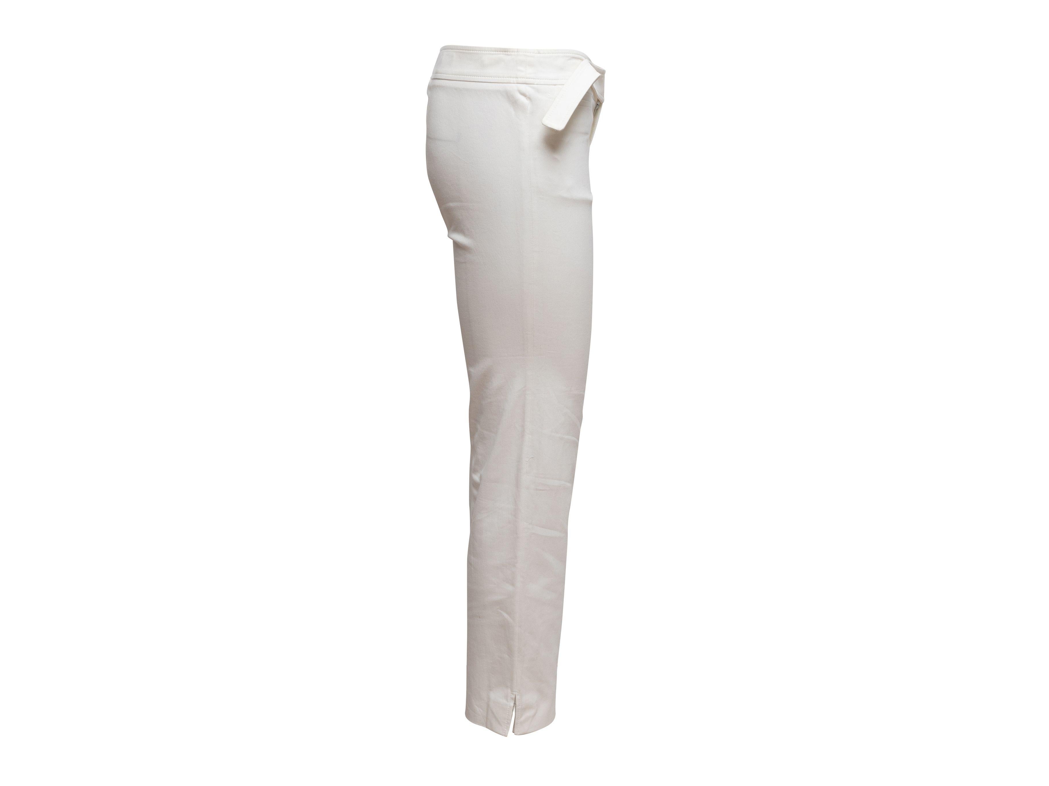 Gucci White Straight-Leg Pants In Good Condition In New York, NY