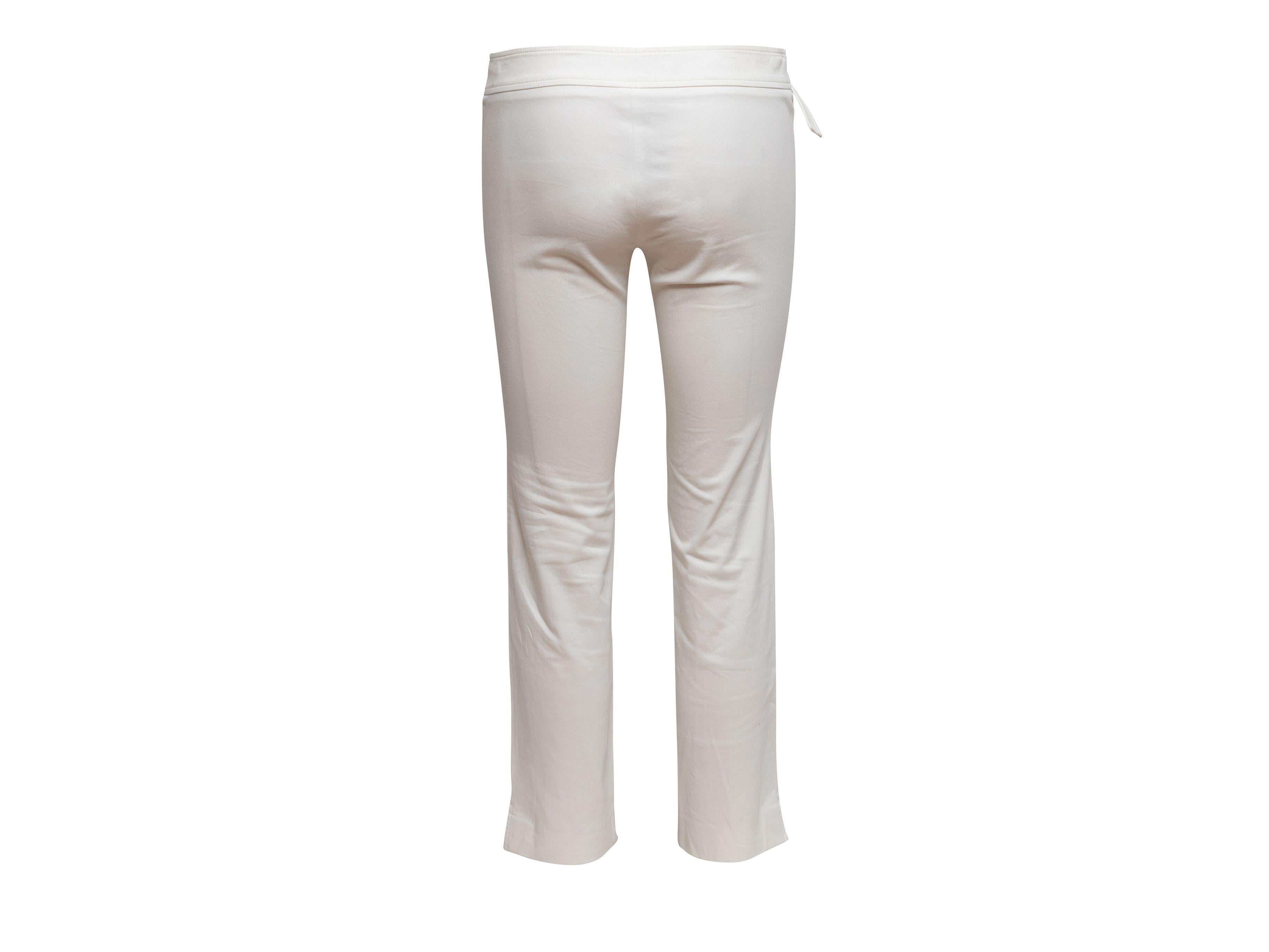  Gucci - Pantalon blanc à jambes droites Pour femmes 