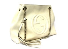 Gucci Withe Leather Soho Shoulder Bag