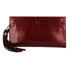 Vintage Gucci Woman Clutch bag Burgundy
