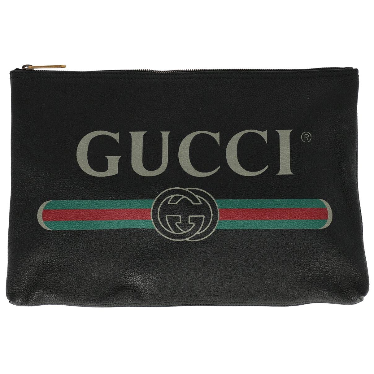 Gucci Woman Handbag  Black Leather For Sale