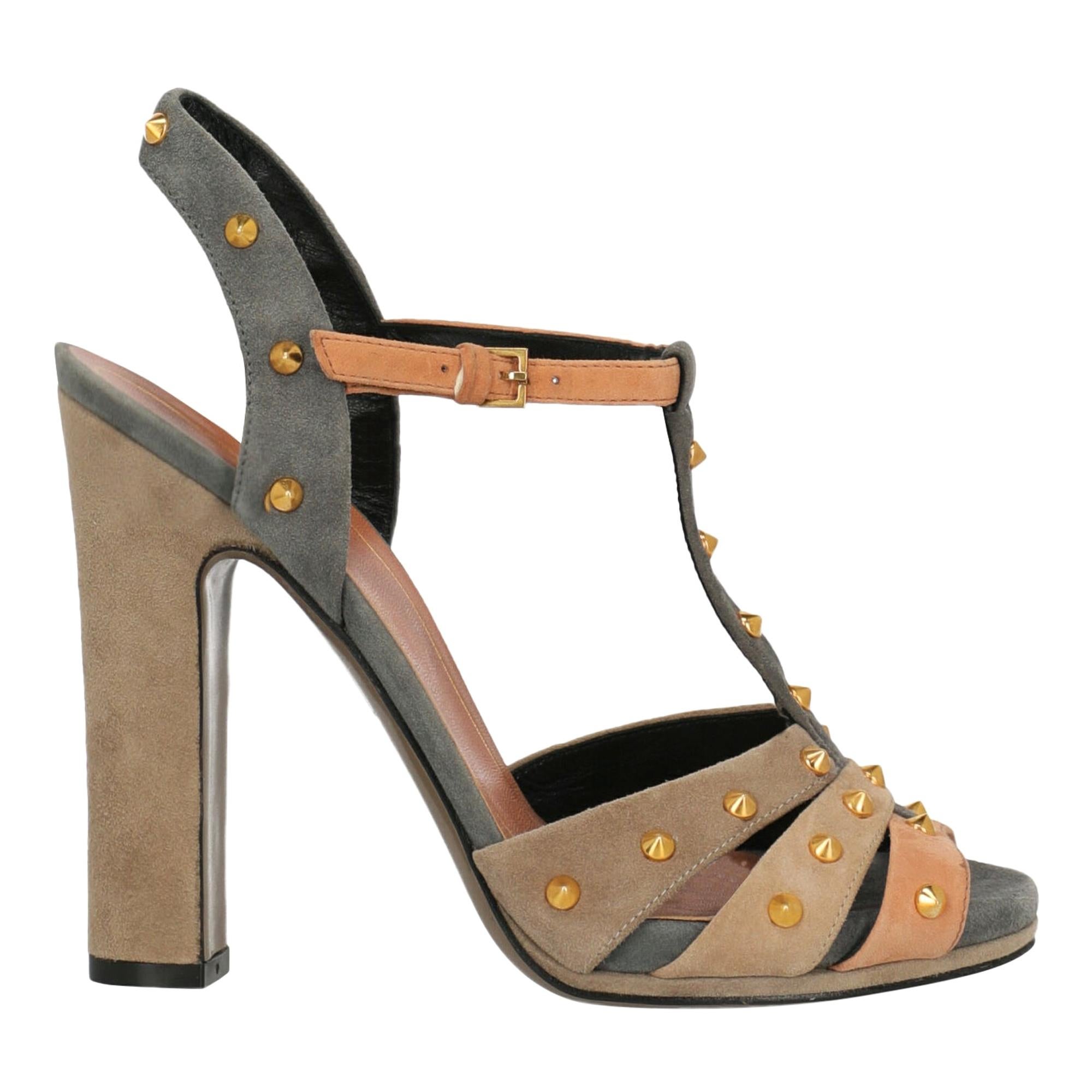 Gucci Woman Sandals Beige Leather IT 36.5 For Sale