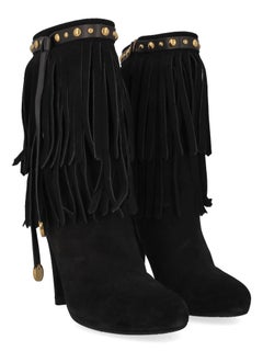 Gucci Women Ankle boots Black Leather EU 41