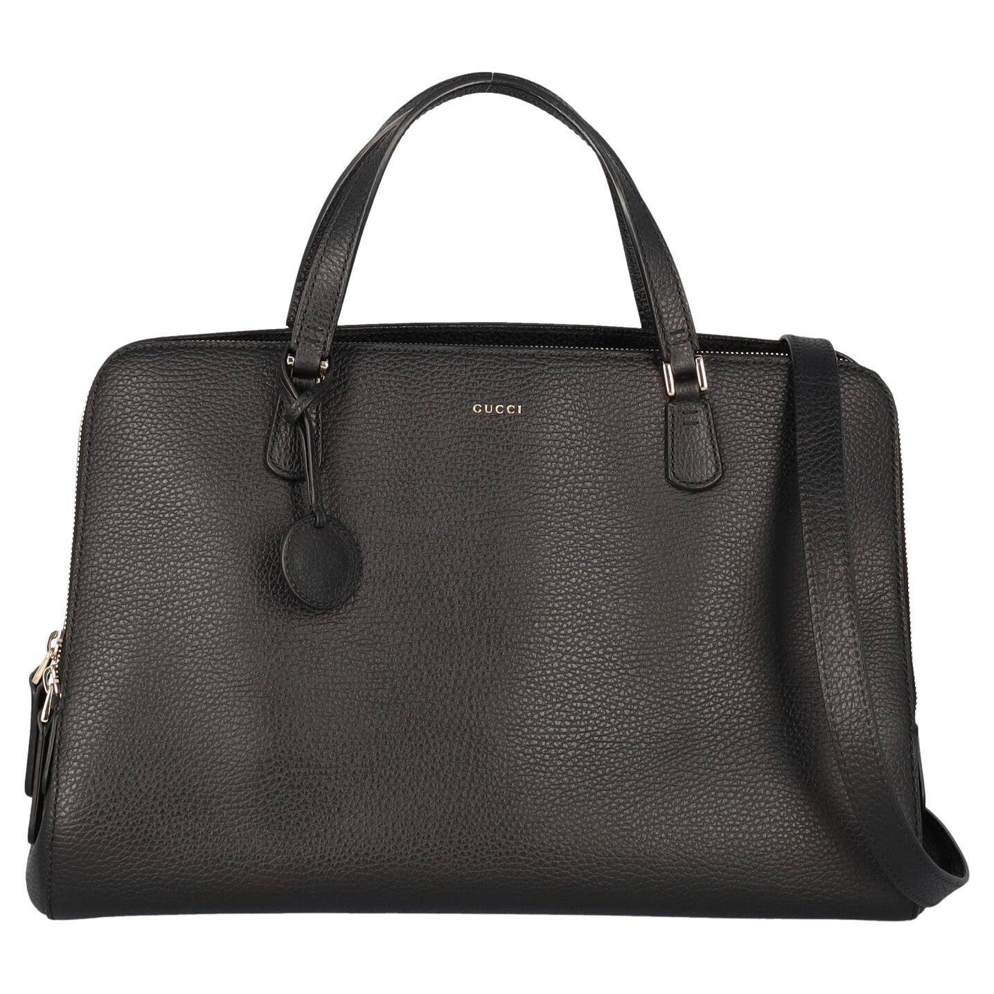 Gucci Women Handbags Black Leather  For Sale