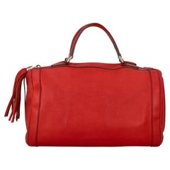 Gucci Women Handbags Boston Red Leather 