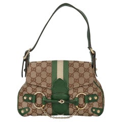 Gucci Women Handbags Brown, Green Synthetic Fibers 