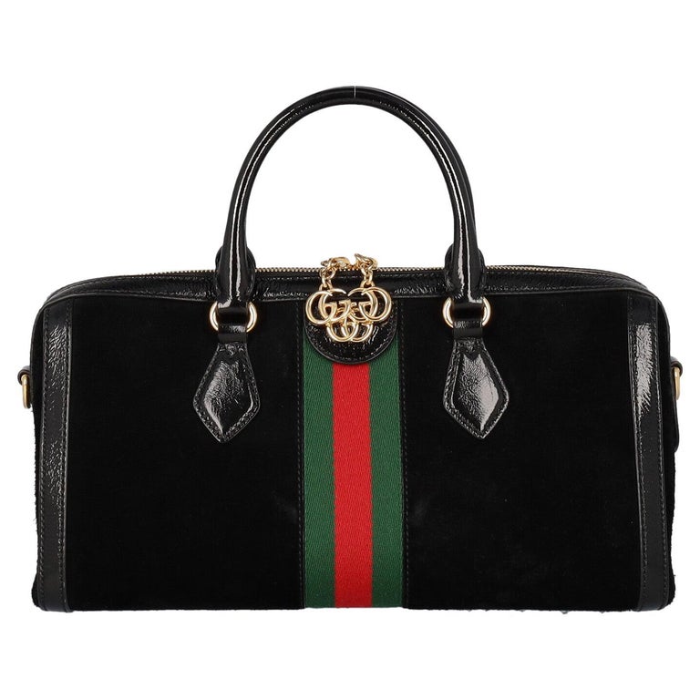 Gucci Women Handbags Ophidia Black, Green, Red Leather For Sale at 1stDibs