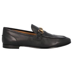 Gucci Women Loafers Black Leather EU 36