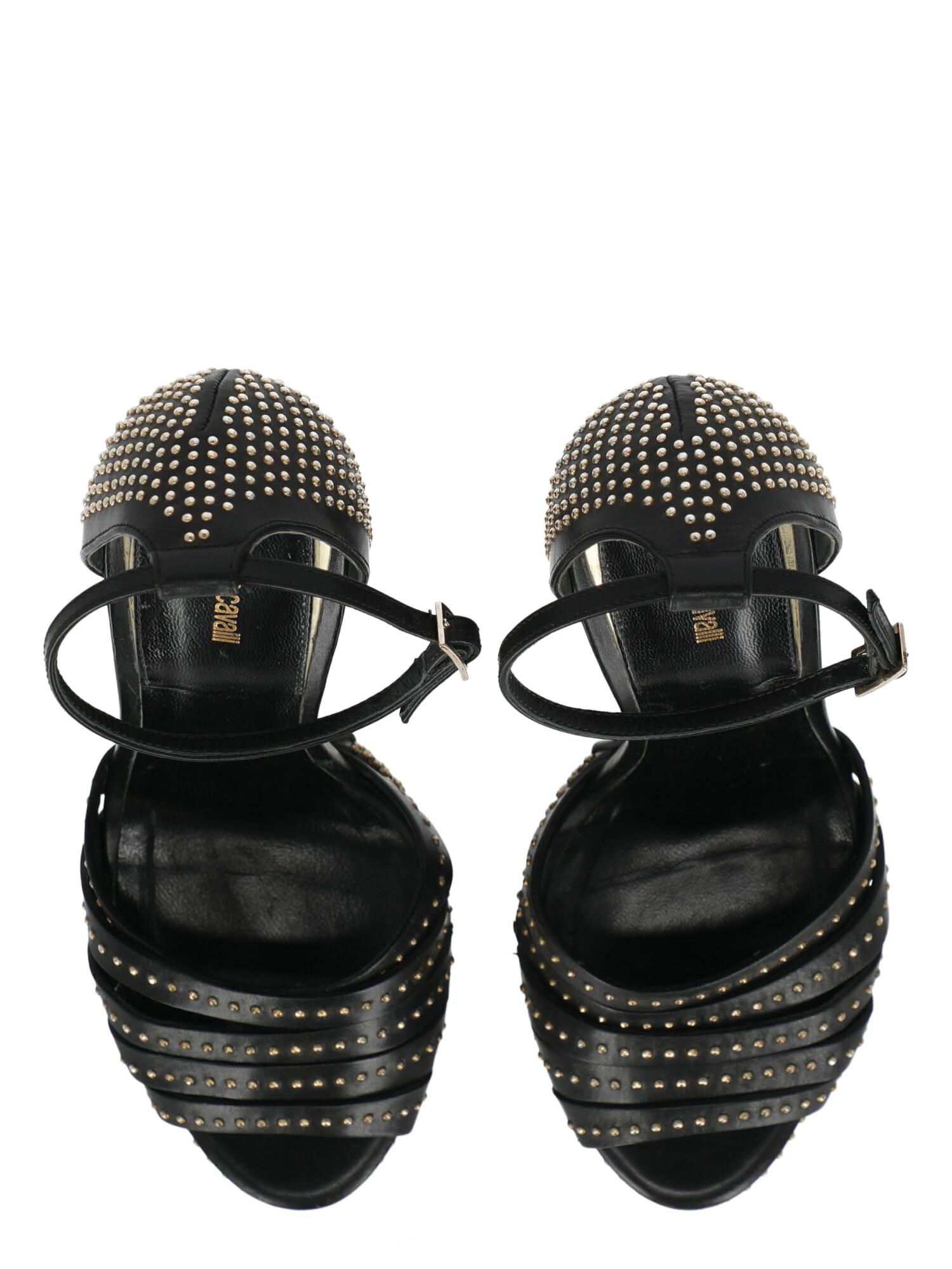 Gucci  Women   Sandals  Black, Silver Leather EU 37 For Sale 1