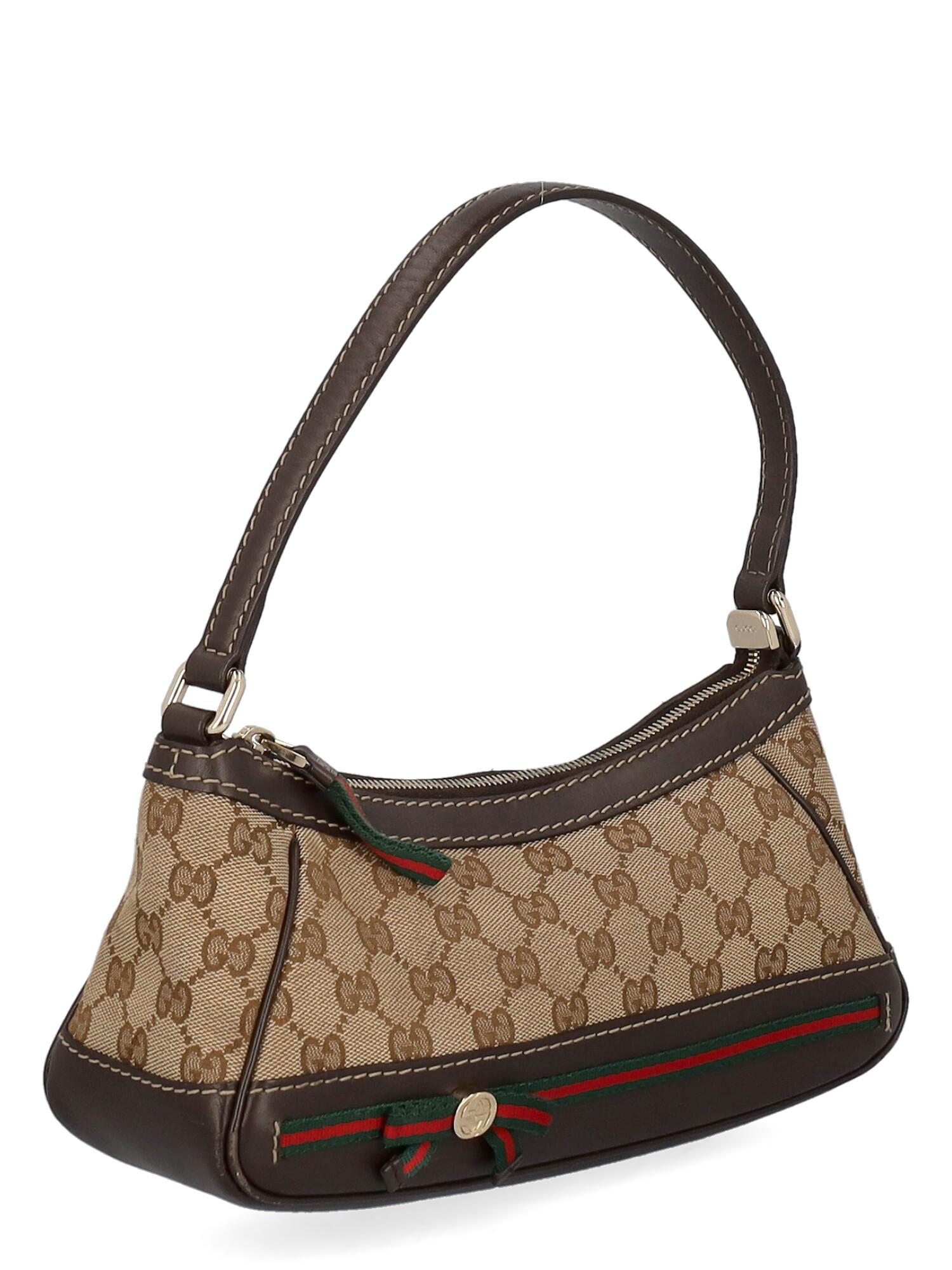 Gucci Women Shoulder bags Beige Fabric  In Good Condition For Sale In Milan, IT