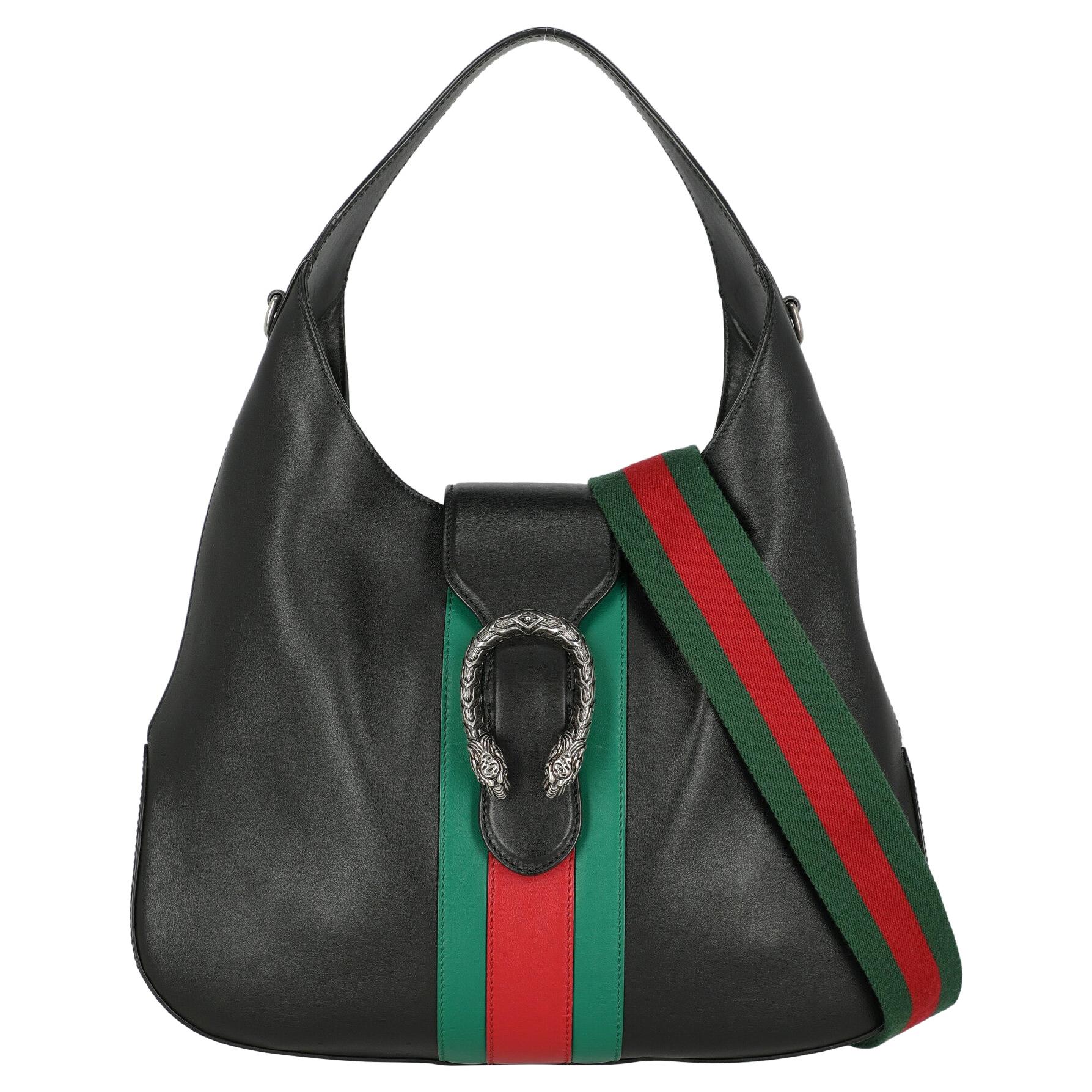Gucci  Women   Shoulder bags  Black, Green, Red Leather  For Sale