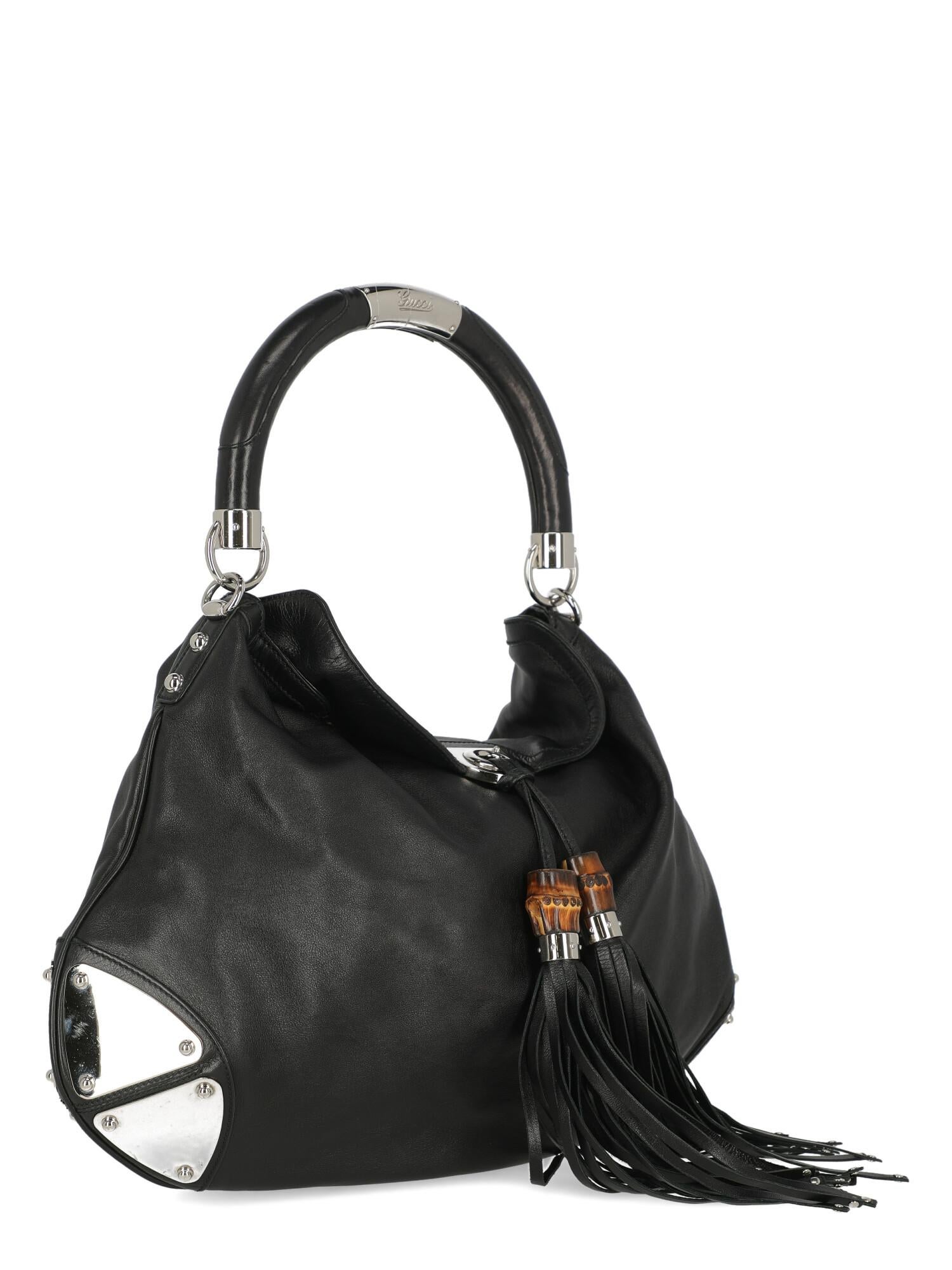 Gucci Women  Shoulder bags Black Leather In Good Condition For Sale In Milan, IT