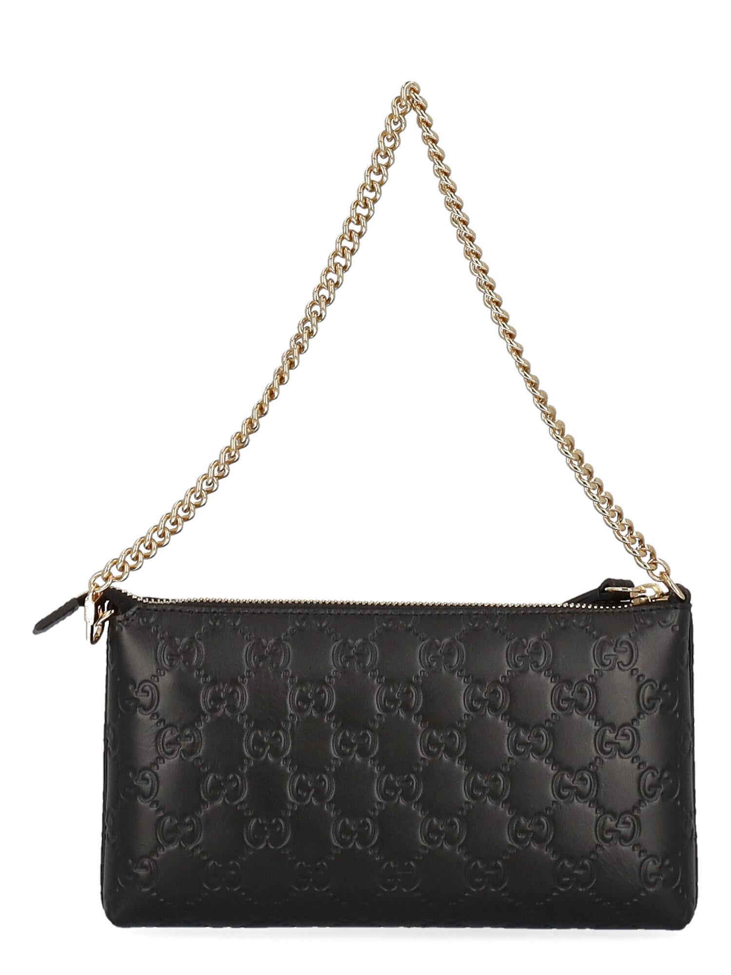 Women's Gucci Women Shoulder bags Black Leather For Sale