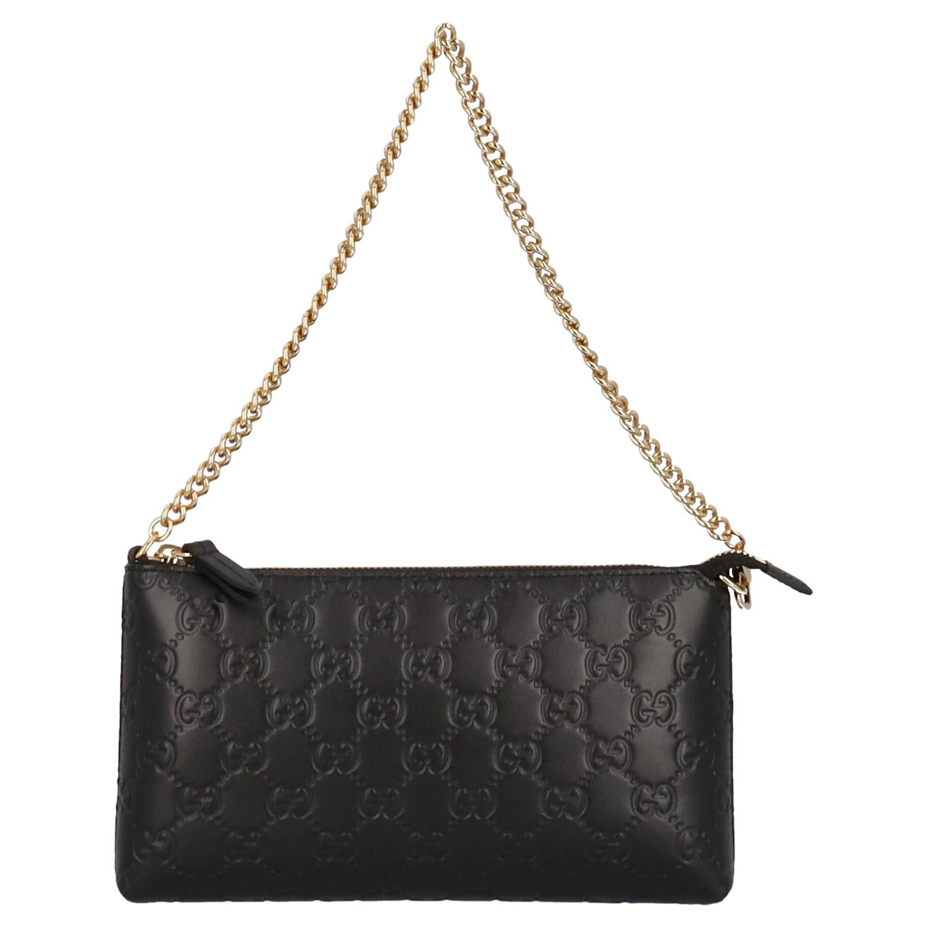 Gucci Women Shoulder bags Black Leather For Sale