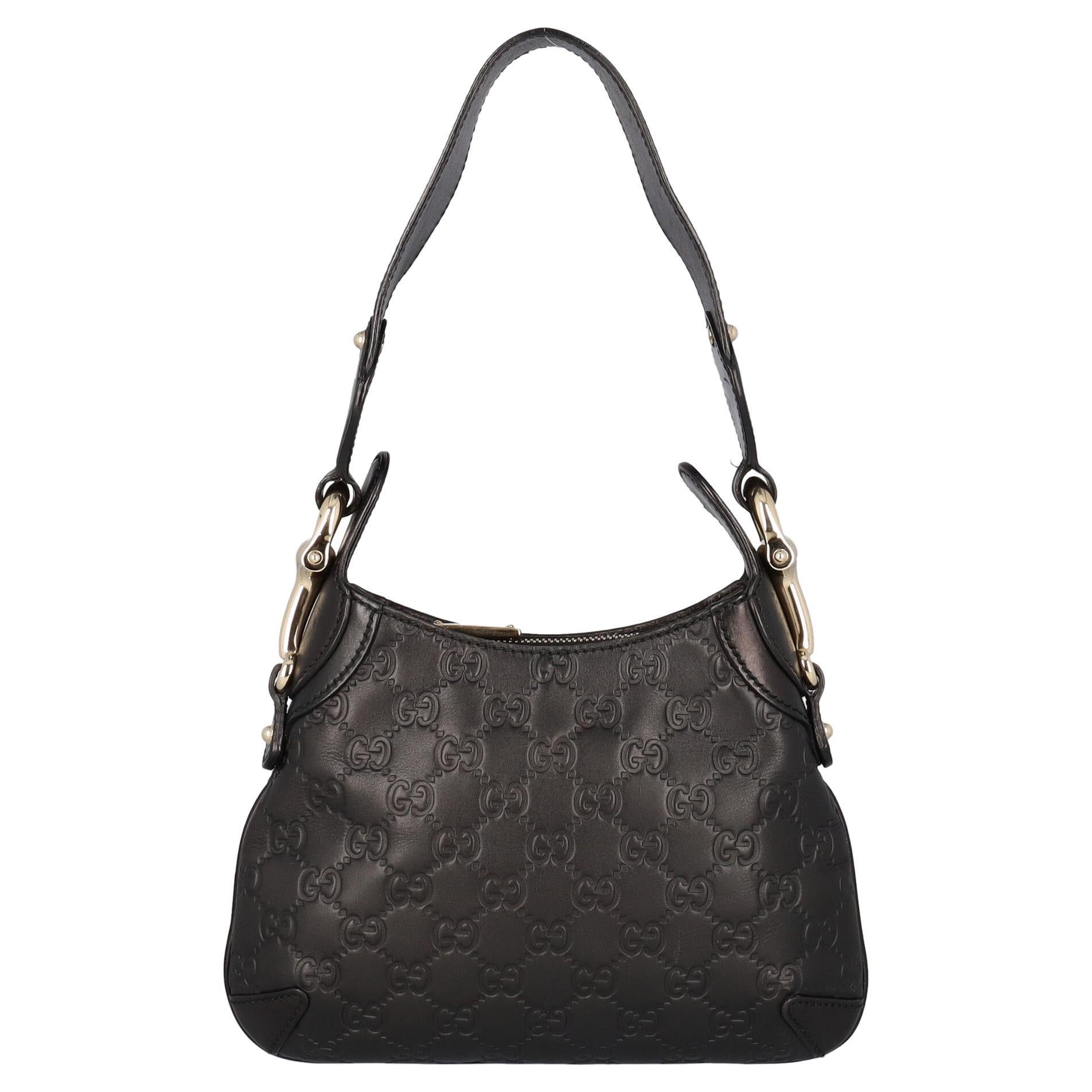 Gucci  Women   Shoulder bags   Black Leather  For Sale