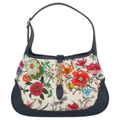Gucci  Women   Shoulder bags  Jackie Multicolor, Navy, White Fabric