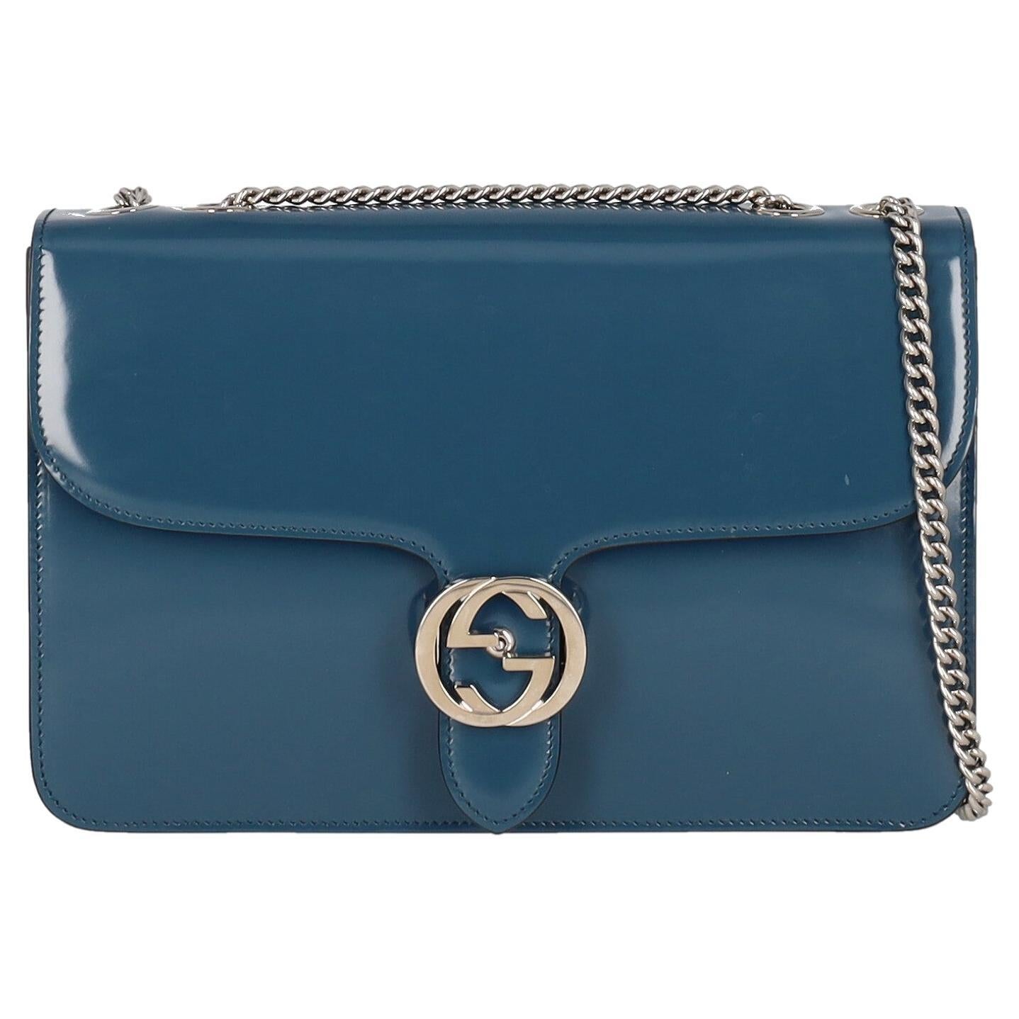 Gucci Women  Shoulder bags  Navy Leather 