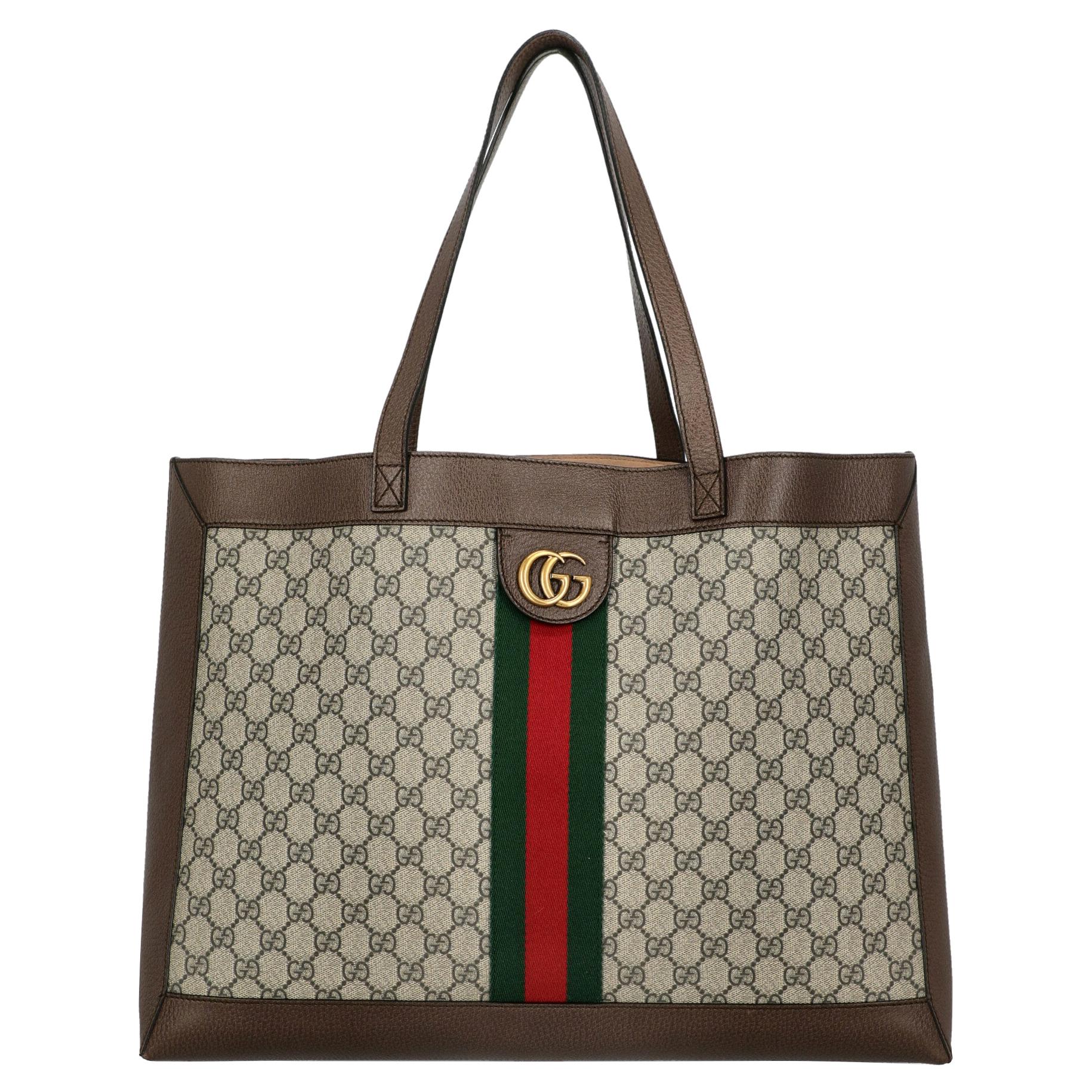 Gucci Women Shoulder bags Ophidia Brown Synthetic Fibers For Sale at ...