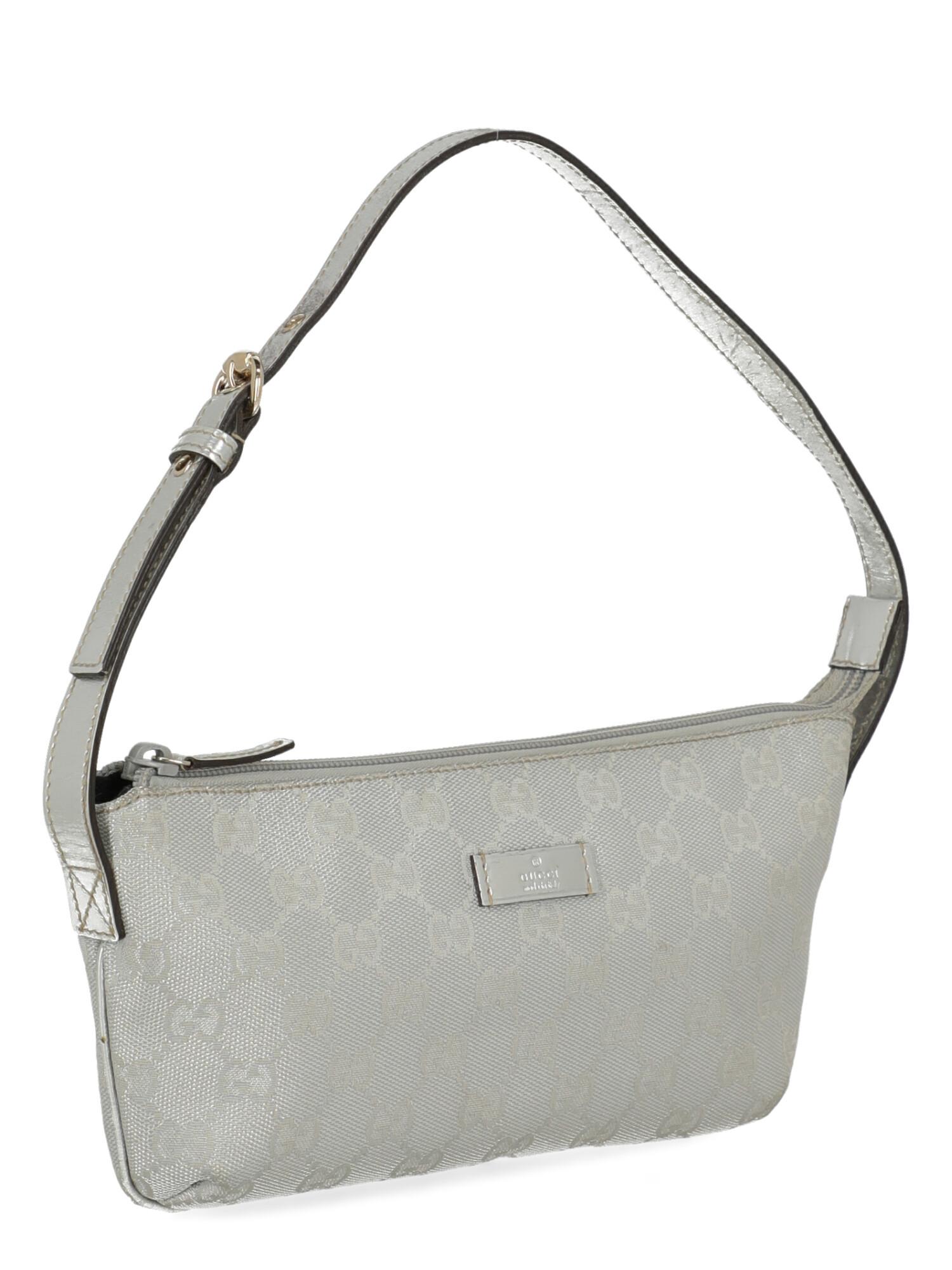 Gucci  Women Shoulder bags Silver Fabric In Good Condition For Sale In Milan, IT