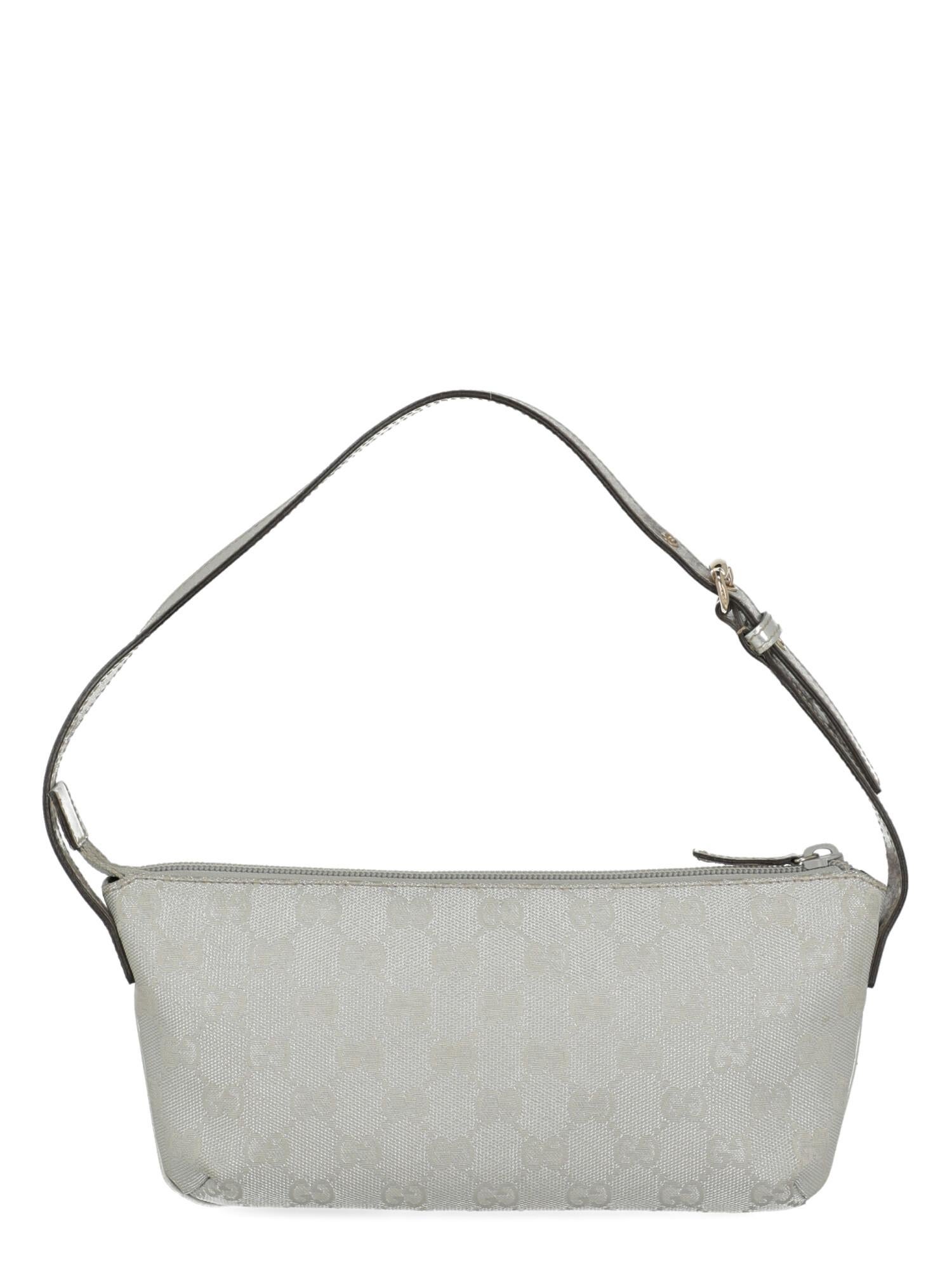 Women's Gucci  Women Shoulder bags Silver Fabric For Sale