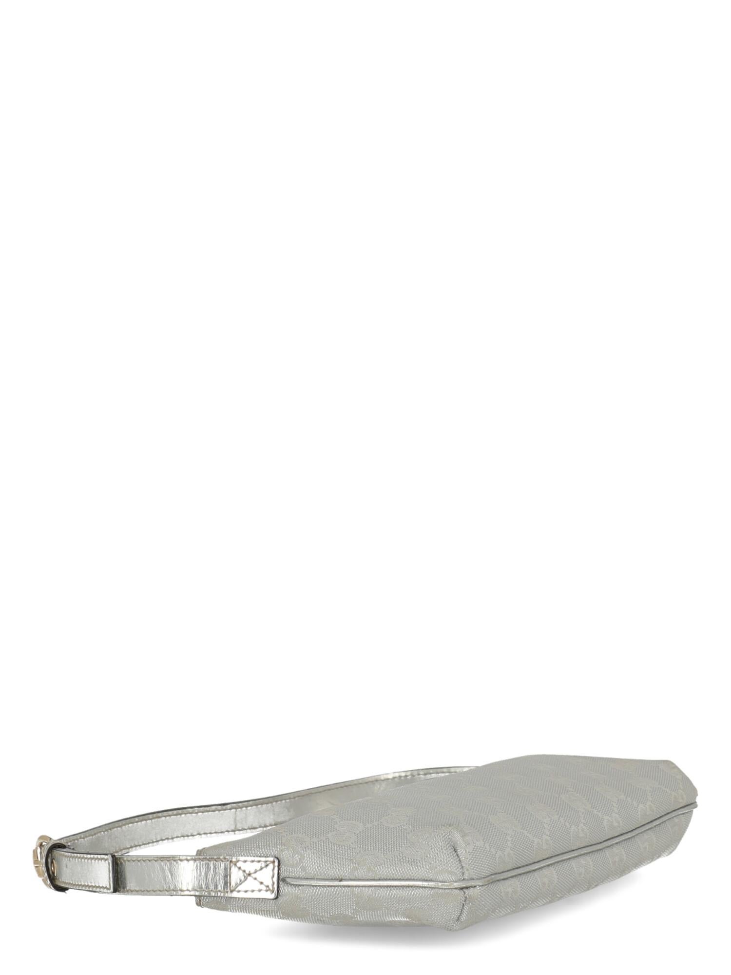Gucci  Women Shoulder bags Silver Fabric For Sale 1
