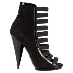 Gucci Women's Black Bandage Heeled Ankle Boots
