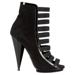 Used Gucci Women's Black Bandage Heeled Ankle Boots