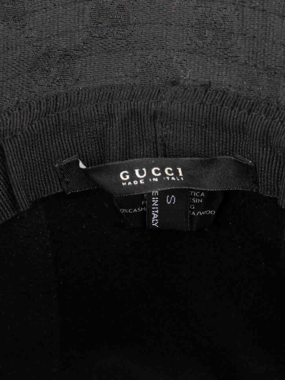 Gucci Women's Black GG Supreme Bucket Hat For Sale 1