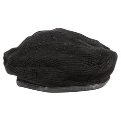 Gucci Women's Black Knit Beret Hat