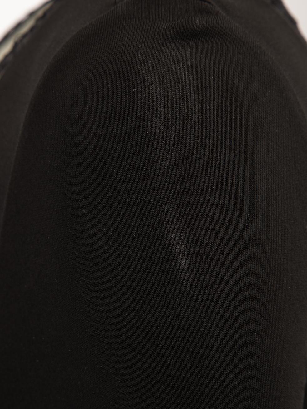 Gucci Women's Black Mesh Panel Long Sleeve Dress For Sale 2