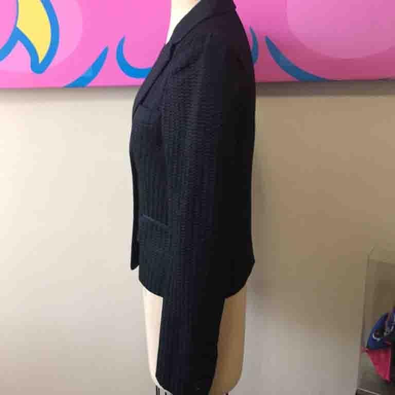 Gucci Women’s Black Tuxedo Smoking Jacket In Good Condition For Sale In Los Angeles, CA