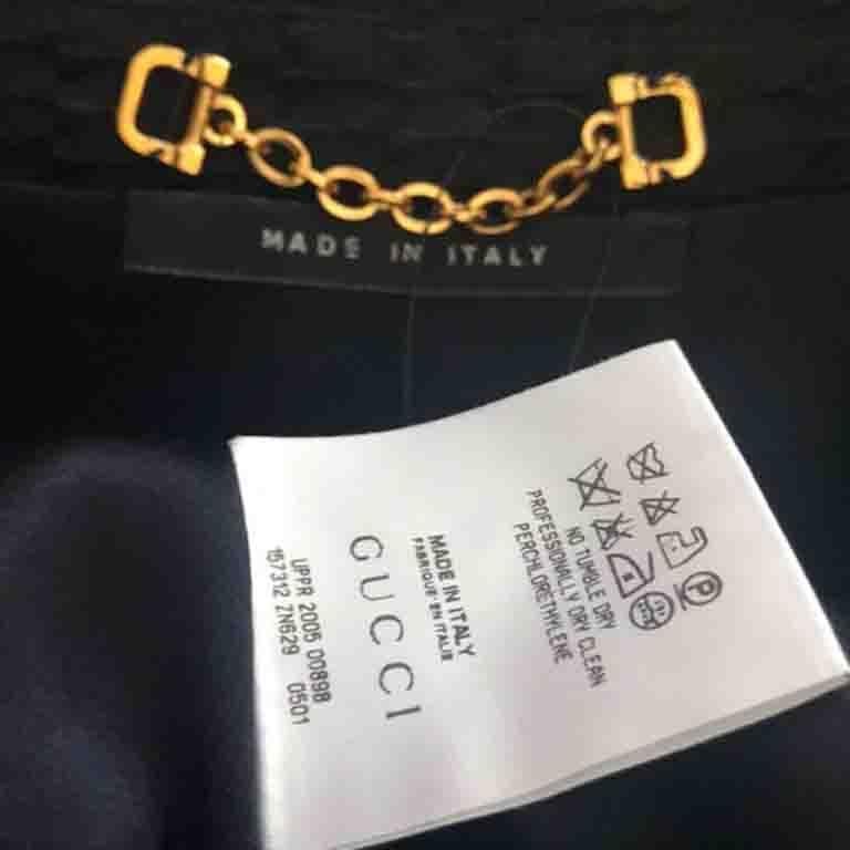 Women's Gucci Women’s Black Tuxedo Smoking Jacket For Sale