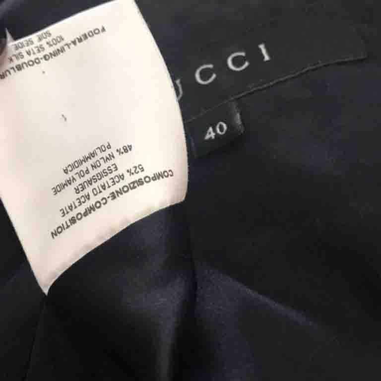 Gucci Women’s Black Tuxedo Smoking Jacket For Sale 1