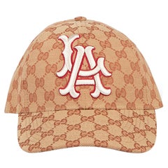 Gucci Women's Brown Canvas GG Supreme Cap