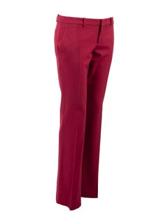 Gucci Women's Burgundy Suit Trousers