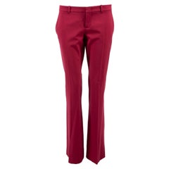 Gucci Women's Burgundy Suit Trousers