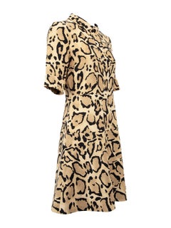 Gucci Women's Collared Leopard Print Dress