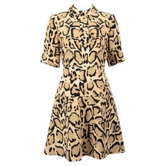 Gucci Women's Collared Leopard Print Dress