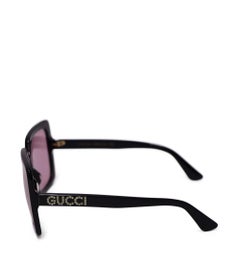 Gucci Women's Crystal-logo Square Acetate Sunglasses