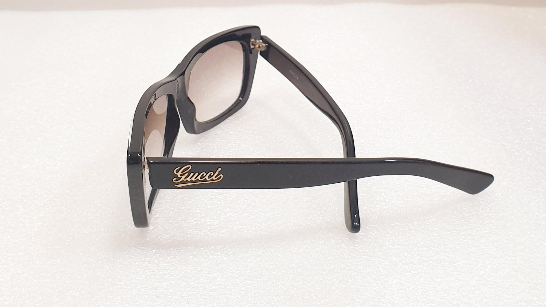 Women's GUCCI Womens Designer Sunglasses Black Cat Eye
