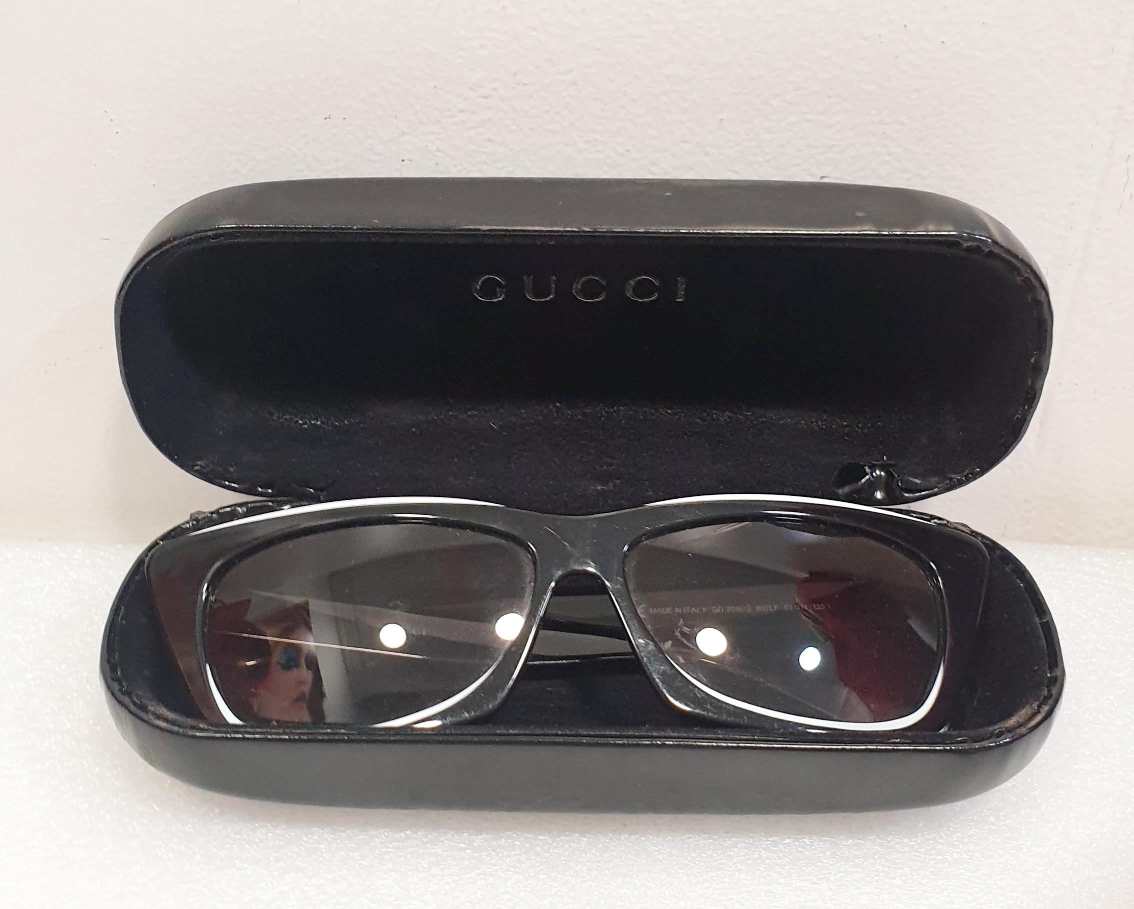 GUCCI Womens Designer Sunglasses Black Cat Eye 4