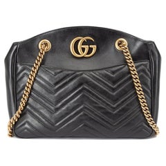 Gucci Women's GG Marmont Umhängetasche mit Steppkette