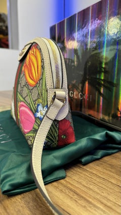Sac à bandoulière en toile Ophidia GG Flora de Gucci pour femme avec boîte d'origine